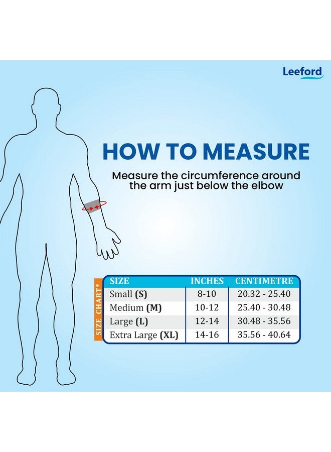 Leeford Tennis Elbow Support Brace Band for Pain Relief (L)- Elbow Support,Adjustable with Compression Pad,Elbow Support Strap for Gym, Ideal for Men&Women, Weightlifting, Volleyball & Other Sports - Image 5