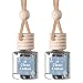 CE Craft Co Hanging Car Air Freshener Diffuser 2 Pack Long Lasting Fragrance Oil Car Freshener Glass Bottle Auto Air Freshener Made in USA Clean Cotton - Image 2