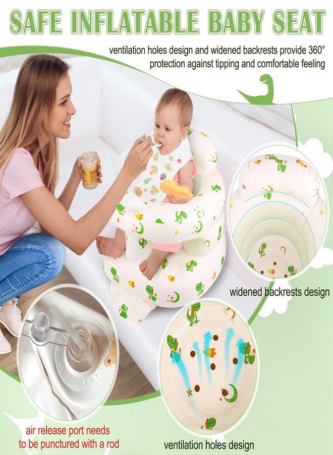 Windspeed Inflatable Baby Seat for 4 to 36 Months with Built-in Air Pump Infants Sit Me Up Floor Seat for Baby Inflatable Sitting Up Chair with Back Support for Learning Sit/Feeding - Image 5