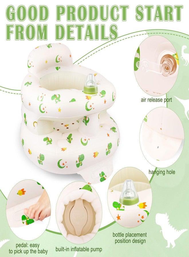 Windspeed Inflatable Baby Seat for 4 to 36 Months with Built-in Air Pump Infants Sit Me Up Floor Seat for Baby Inflatable Sitting Up Chair with Back Support for Learning Sit/Feeding - Image 3