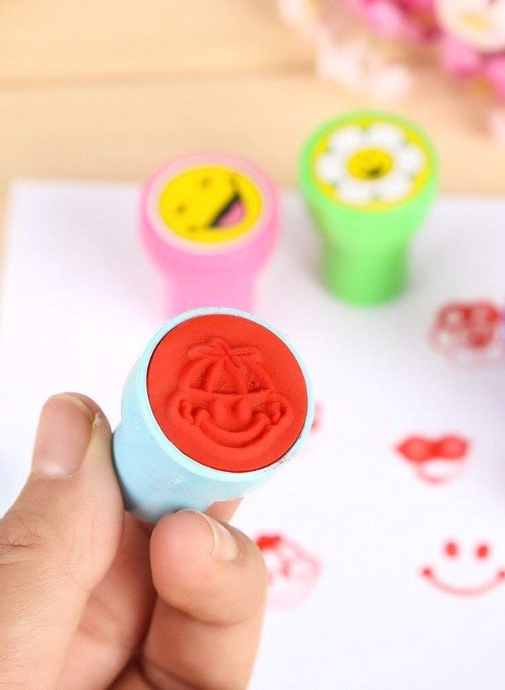كرافت ماجيك CRAFT MAGIC، مجموعة من 20 طابعًا للأطفال، 10 رموز تعبيرية و10 مكافآت تحفيزية، هدية ختم علوية للمعلمين والطلاب وأولياء الأمور - متعدد الألوان - Image 4