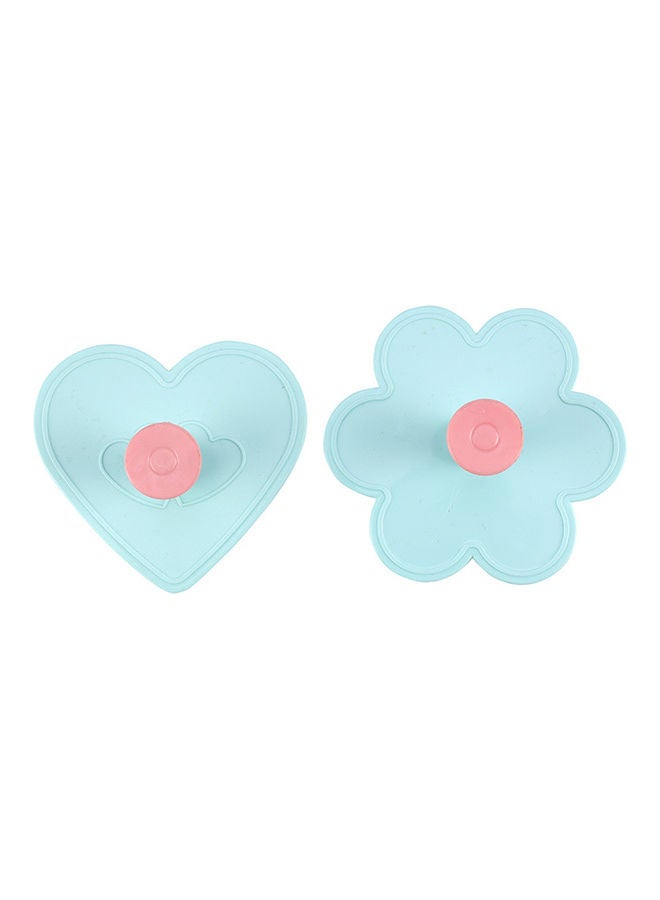Royalford Romance Shaped Cookie Cutter- RF10974|Flower Shape Cookie Cutter and Fondant Cutter| Plastic Cookie Cutter| Cookie Cutter with Handle Multicolor - Image 2