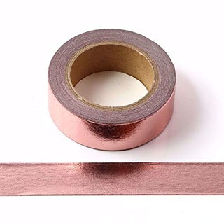 Syntego Solid Foil Washi Tape Decorative Self Adhesive Masking Tape 15mm x 10 Meters Rose Gold - pzsku/ZB94146D99D79B3197CBEZ/45/1749489505/fda2218c-5f52-4f2a-ad13-fcb6e6311e00