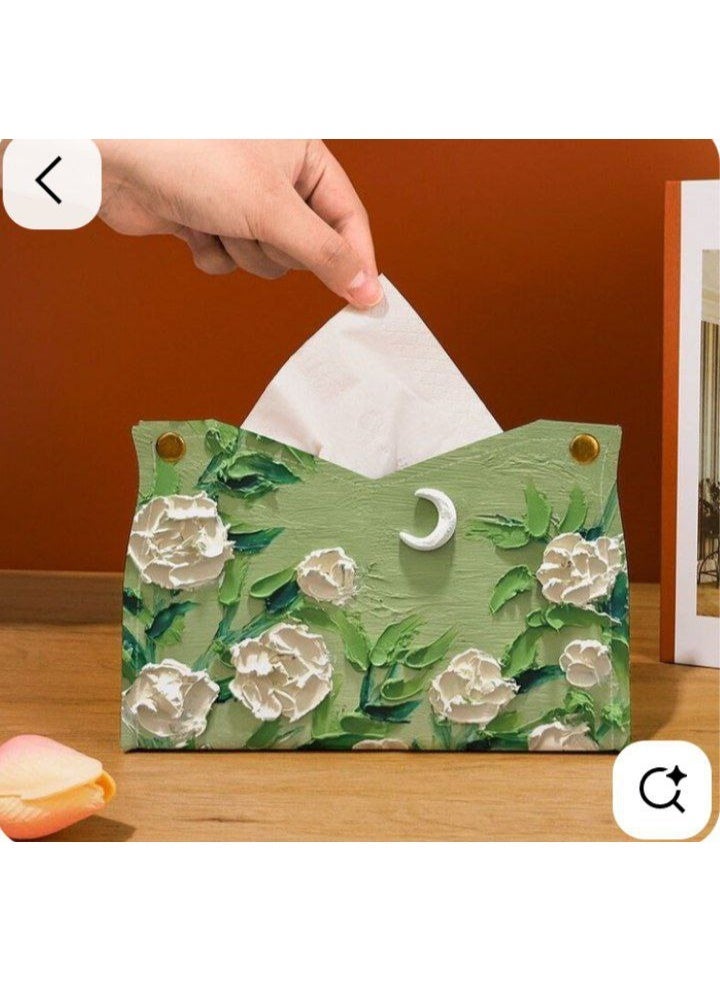 Leather watch tissue box, 550 tissues - Image 2