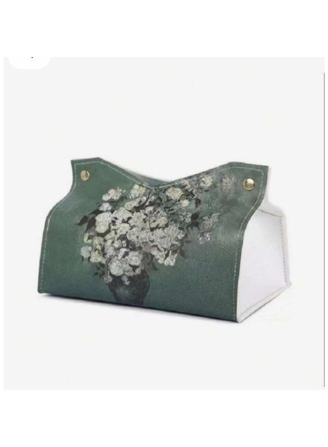 Leather watch tissue box, 550 tissues - Image 1