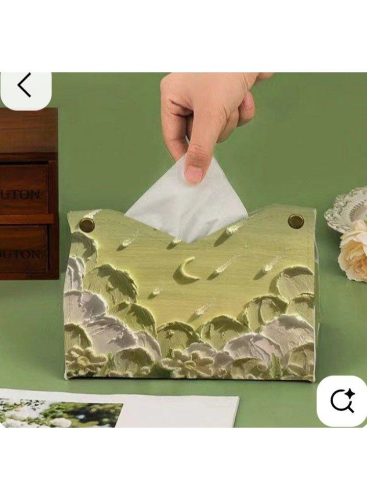 Leather watch tissue box, 550 tissues - Image 3