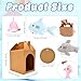 Flahard 55 Pcs Shark Party Favors Include 18 Mini Plush Shark Stuffed Animal Bulk 18 Boxes 18 Cards and 5m Rope for Adopt Ocean Animal Birthday Party Gifts - Image 4