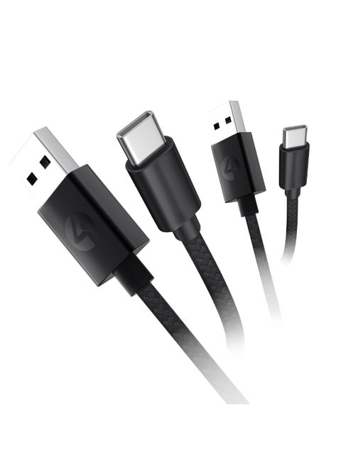 Twin Pack USB-C Charge And Data Cables 2M