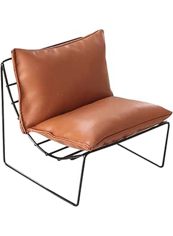كرسي دمية مصغر من سبائك الجلد، أثاث مقياس دافئ ومريح - Image 1