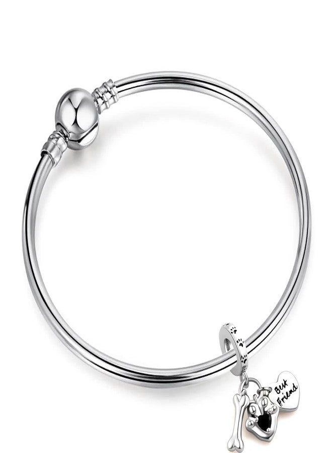 QeenseKc تعليقة عظمة على شكل مخلب جرو من QeenseKc لسوار باندورا، خرزة على شكل قلب، هدية عيد ميلاد للصديق المفضل - Image 3