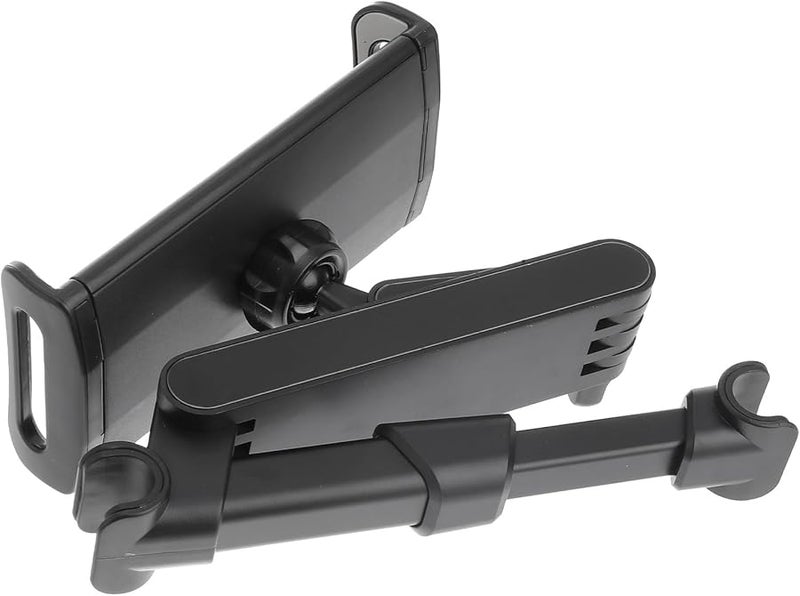 Adjustable Car Backseat Headrest Mount Holder for Smartphones Tablets Black - Image 1