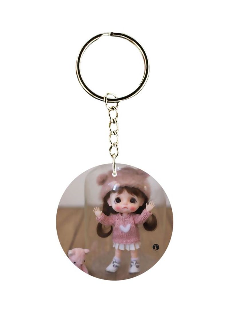 RKN Doll Printed Plastic Keychain