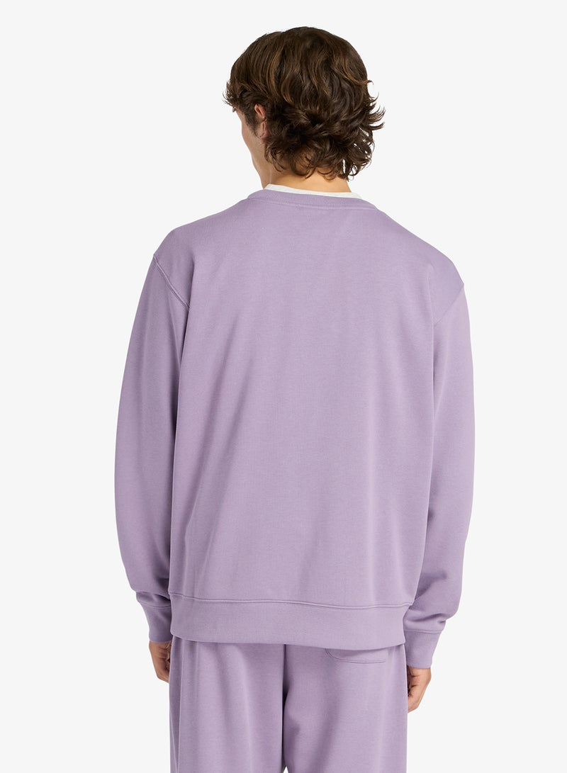 نيو بالانس سويت شيرت فرنسي تيري أساسي بياقة دائرية - Image 2