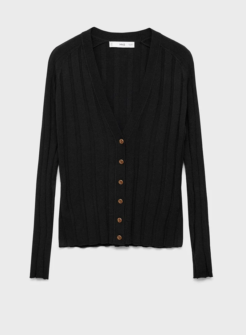 مانجو Button Knit Cardigan