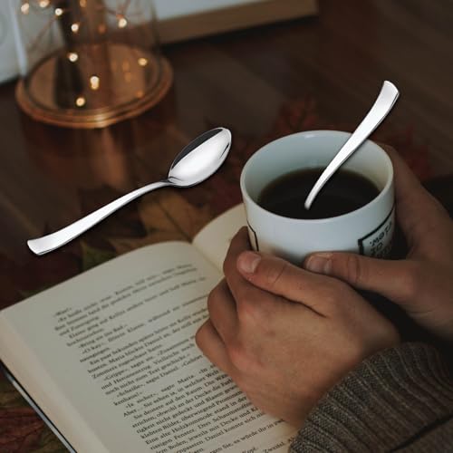 Parage 12 Piece Stainless Steel Tea Spoon Set for Tea, Coffee, Sugar & Spices, Small Spoons, Silver, Thickness: 1.8mm, Length: 14.5 cm - Image 4