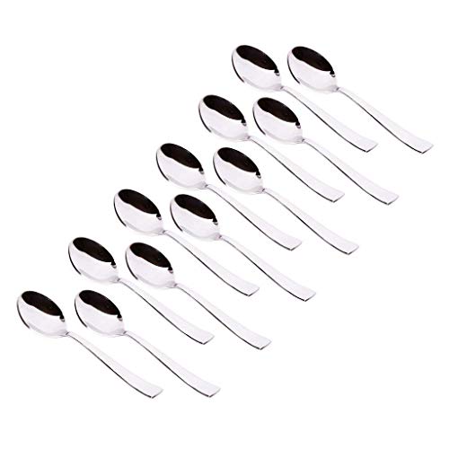 Parage 12 Piece Stainless Steel Tea Spoon Set for Tea, Coffee, Sugar & Spices, Small Spoons, Silver, Thickness: 1.8mm, Length: 14.5 cm - Image 1