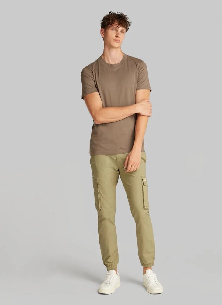 كالفن كلاين جينز Logo Print Crew Neck T-Shirt