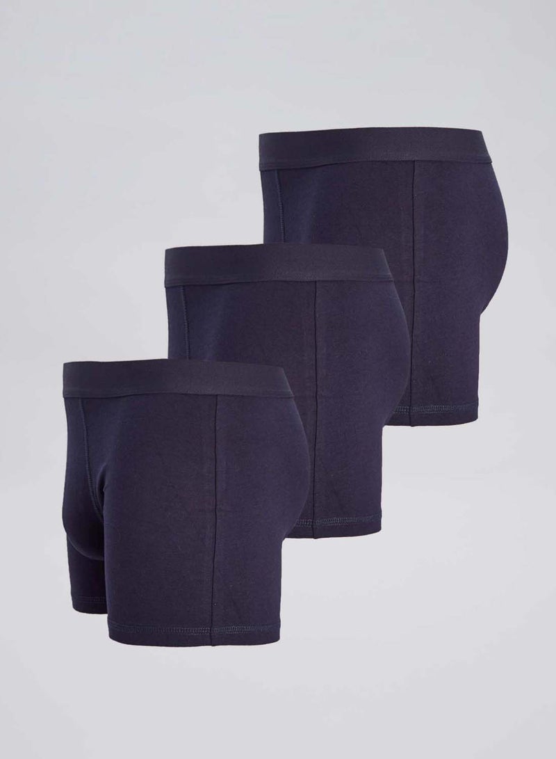 Kiabi pack-of-3-plain-boxers-navy - Image 2