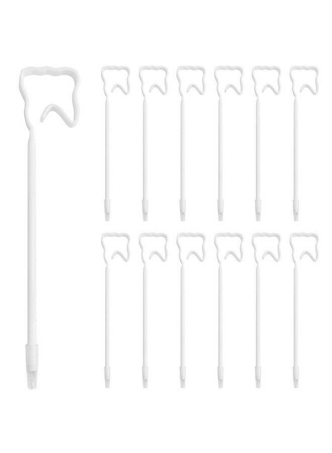 Ceonam 12 Pack White Tooth-Shaped Ballpoint Pens, 0.5Mm Black Gel Ink, Perfect Gifts For Dental Professionals, Novelty Dental Office Giveaways, School And Office Supplies, Dental Hygiene Education Tools - Image 1