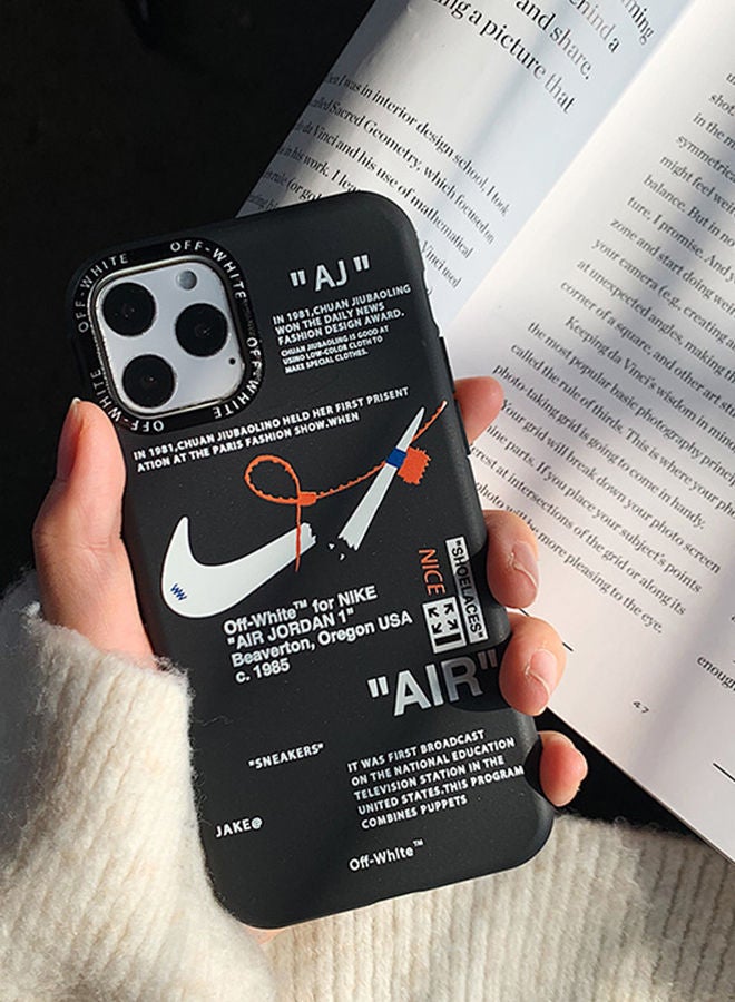 VR CREATIVE Protective Case Cover for Apple iPhone 12 Pro Nike Air Design Black - Image 4