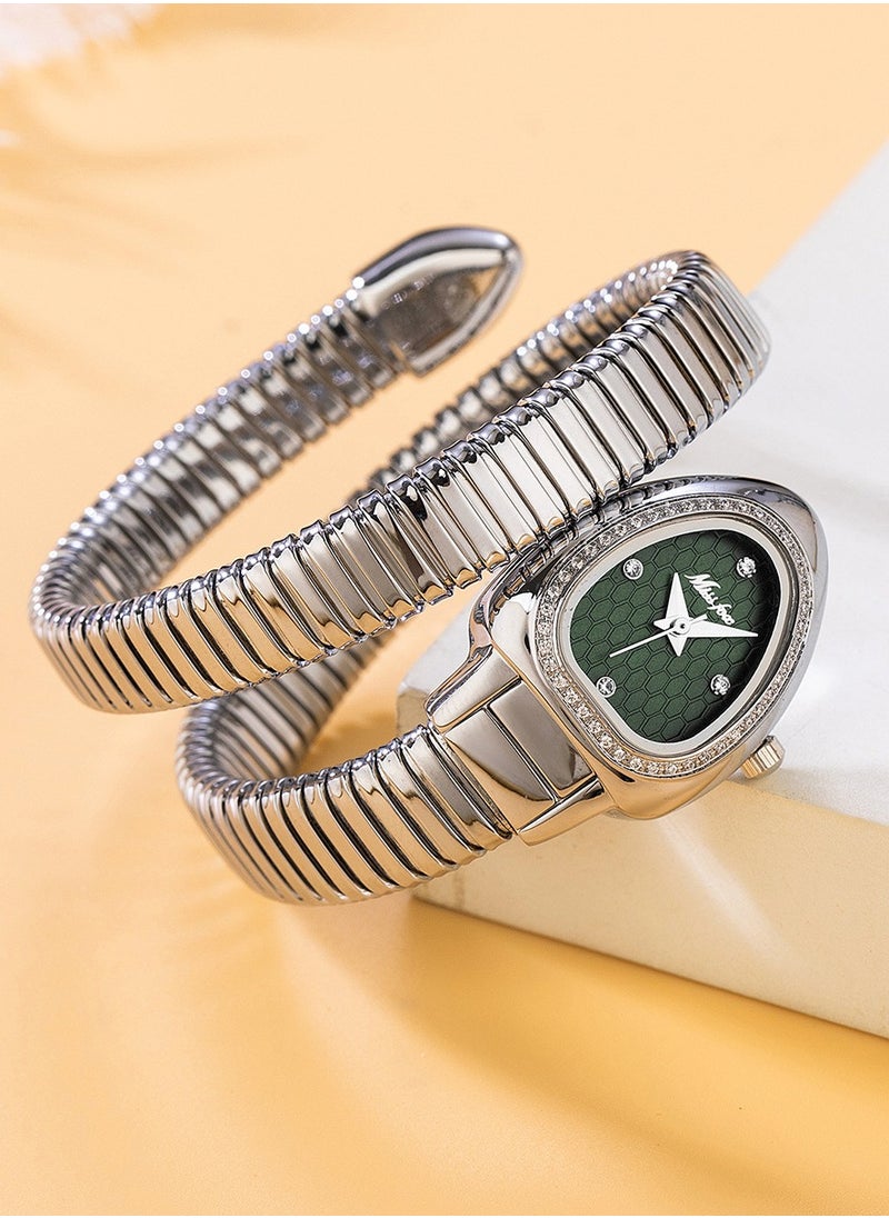 Women's Watch Snake Watch Snake Head Bracelet Stainless Steel with Diamonds Snake Watch - pzsku/ZB942941DCEE179BFC892Z/45/_/1735184326/b52718c4-c339-496a-9650-675f66742db9