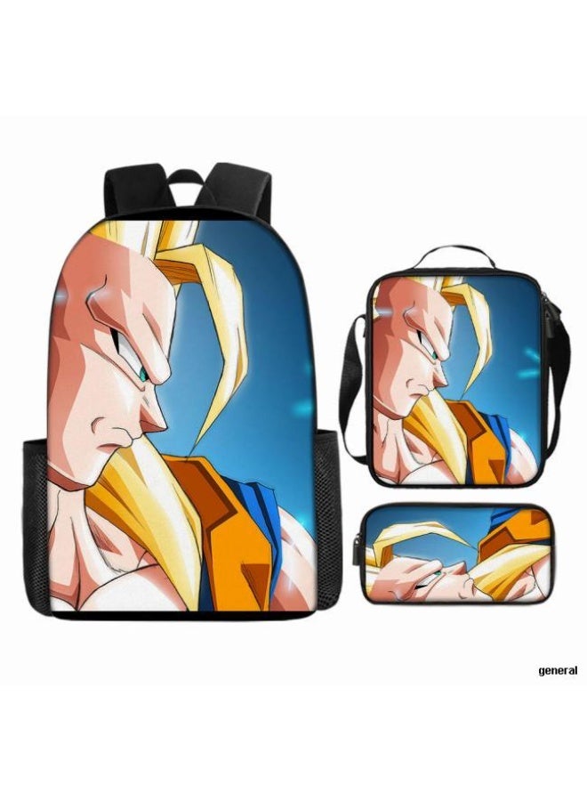 عام حقيبة الظهر المطبوعة الشائعة - مجموعة حقيبة الظهر المكونة من ثلاث قطع (يمكن استخدامها للطلاب والأطفال والأصدقاء للنزهات وتسلق الجبال وما إلى ذلك) - 43 - Image 1