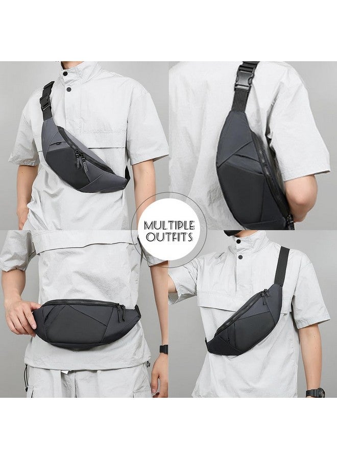 GUSTAVE¬Æ Waist Bag for Man, Compact and Fashionable Waterproof Crossbody Sling Bag with Versatile Carrying Options, Adjustable Nylon Belt for Urban and Outdoor Use, Casual or Office Commutes, 22x14cm - Image 5