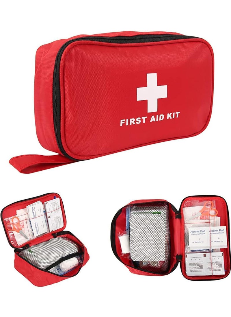 First Aid Kit,184 Pcs Travel Emergency Survival Kits Portable Outdoor Survival Disaster Earthquake Emergency Bags Big Capacity Home Car