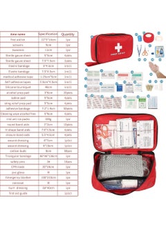 Rock Pow First Aid Kit,184 Pcs Travel Emergency Survival Kits Portable Outdoor Survival Disaster Earthquake Emergency Bags Big Capacity Home Car  - Image 3