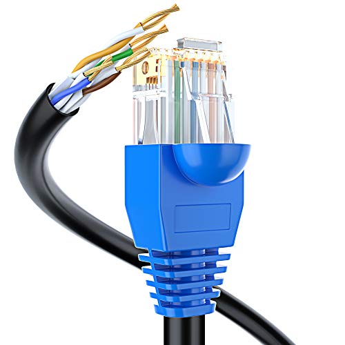 Maximm Cat6 Outdoor Cable 250 feet - Black - Solid Copper 550Mhz, Waterproof Ethernet Cable Suitable for Direct Burial Installations. - Image 4