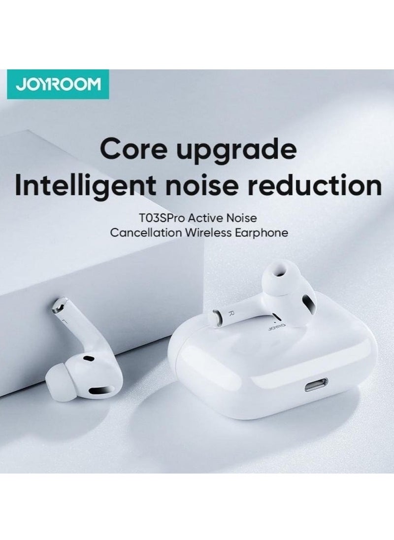 Generic - JR-T03S Pro TWS In-Ear Earphones Wireless Earbuds With Replacement Eartips Standard Version White - Image 1