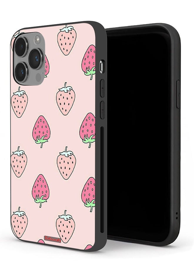 Tolwak Apple iPhone 14 Pro Max Protective Case Strawberry Icon - Image 1