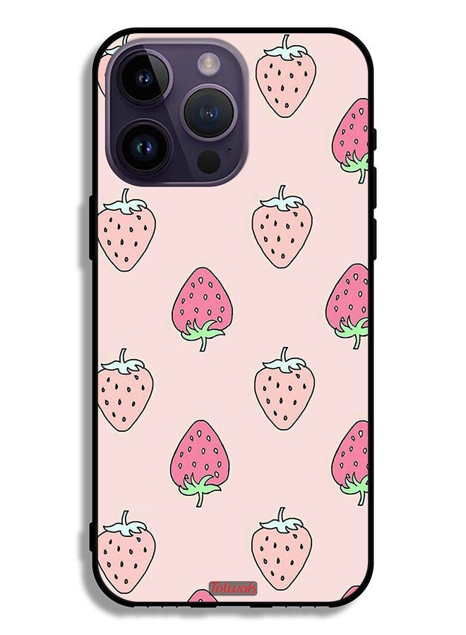 Tolwak Apple iPhone 14 Pro Max Protective Case Strawberry Icon - Image 2