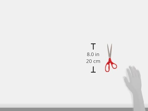 Scotch Universal Home & Office Scissors 8 in (20 cm) - Stainless Steel Blades - Red - Image 3
