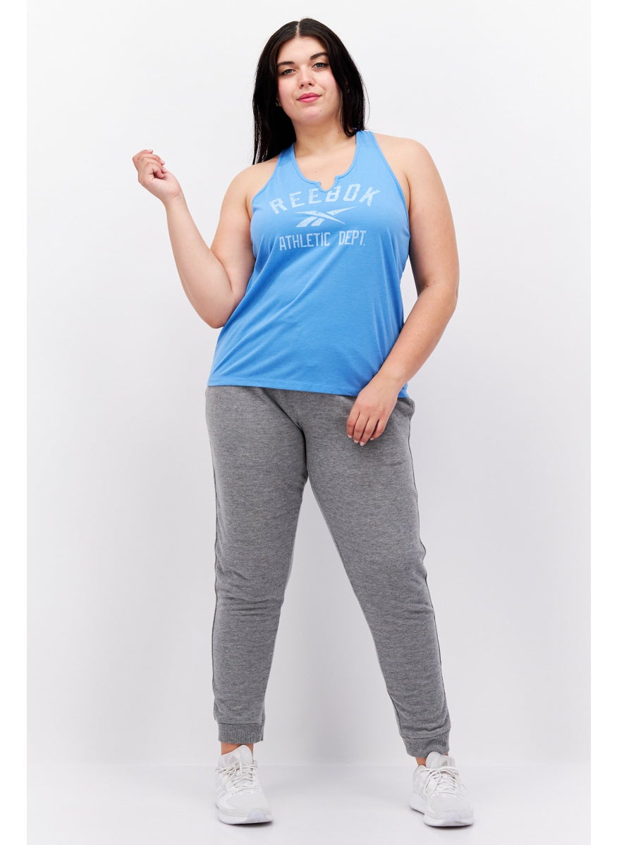 Reebok Women Sportwear Fit Sleeveless Training Top, Blue  - Image 4