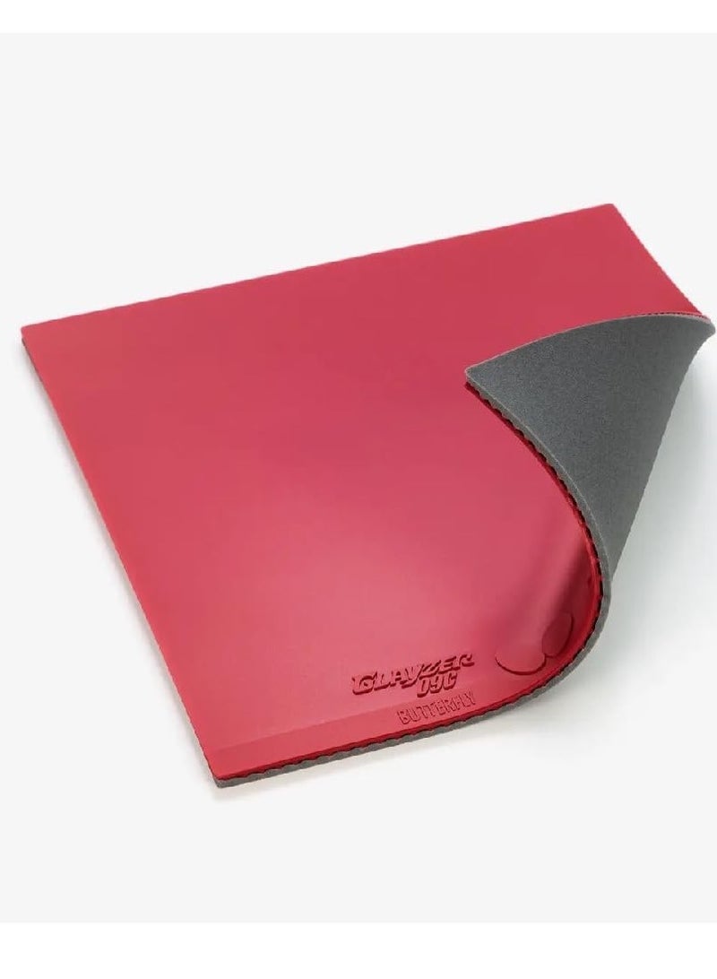 باترفلاي مطاط تنس طاولة احترافي Butterfly Glayzer 09C أحمر (2.1 مم) - Image 3