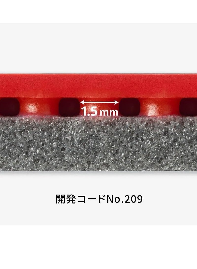 باترفلاي مطاط تنس طاولة احترافي Butterfly Glayzer 09C أحمر (2.1 مم) - Image 4