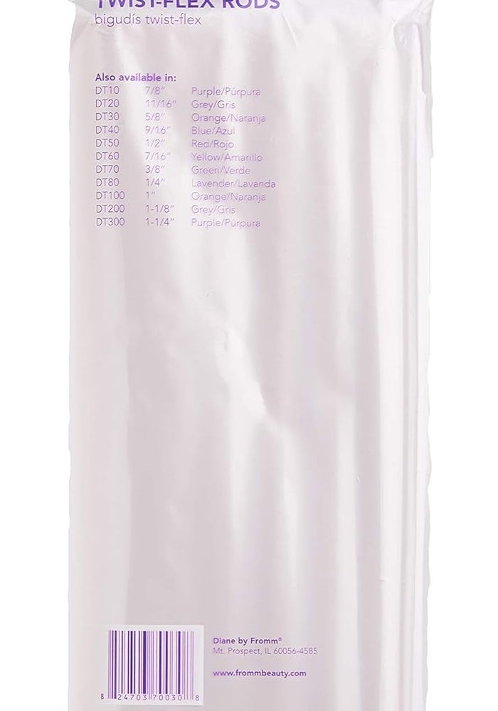 Diane Twist-Flex Rods in Orange - 5/8" Curling Rods for Hair Styling - Image 5