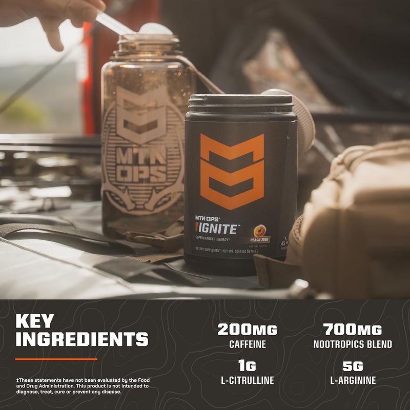 MTN OPS Ignite Trail Packs Supercharged Energy Drink Mix Tigers Blood Tigers Blood - Image 5