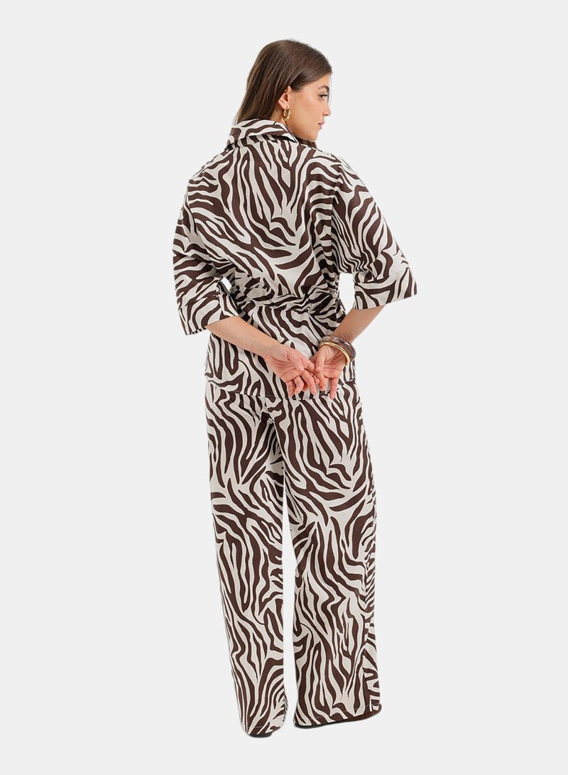 Carina Zebra-Print Lounge Set - Image 4