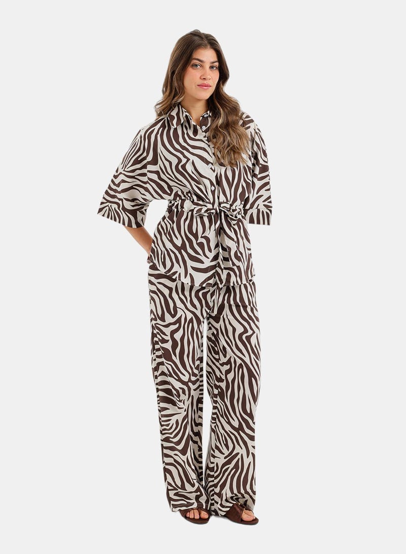 Carina Zebra-Print Lounge Set - Image 3