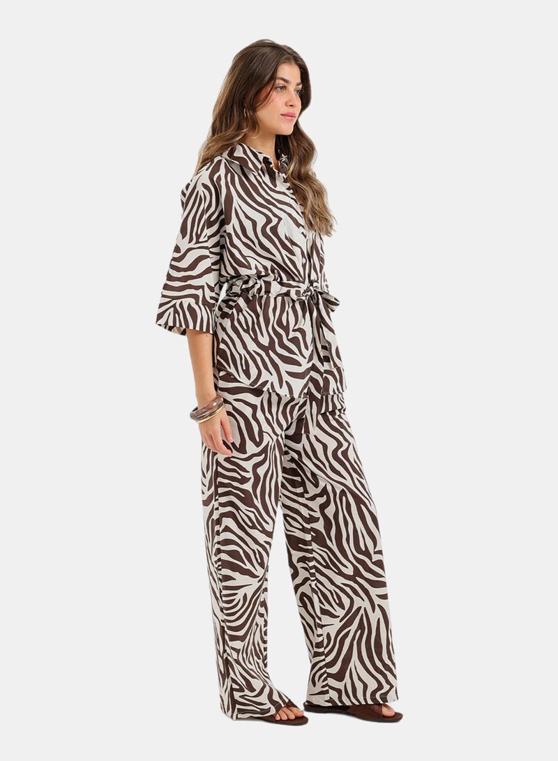 Carina Zebra-Print Lounge Set - Image 2