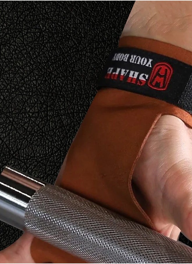 spa luxetique Gymnastics Grips-3 Hole Pull Up Grips with Wrist Support, Hand Grips for Cross Training Hand Protection - Grips for Gymnastics Bars , Palm Guards for Athletes to Prevent Rips and Blisters  - Image 2