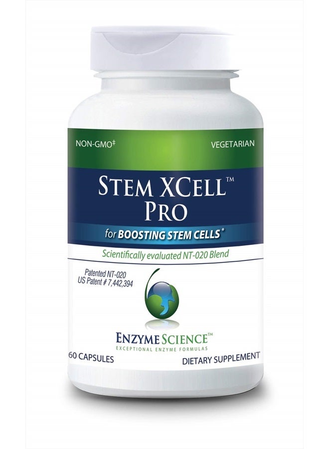 Enzyme Science ™ Stem XCell™ Pro, 60 Capsules – Antioxidant Support for Cellular and Immune Health – Helps Protect from Oxidative Damage with Green Tea – Stem Cell Health Supplement - Image 1