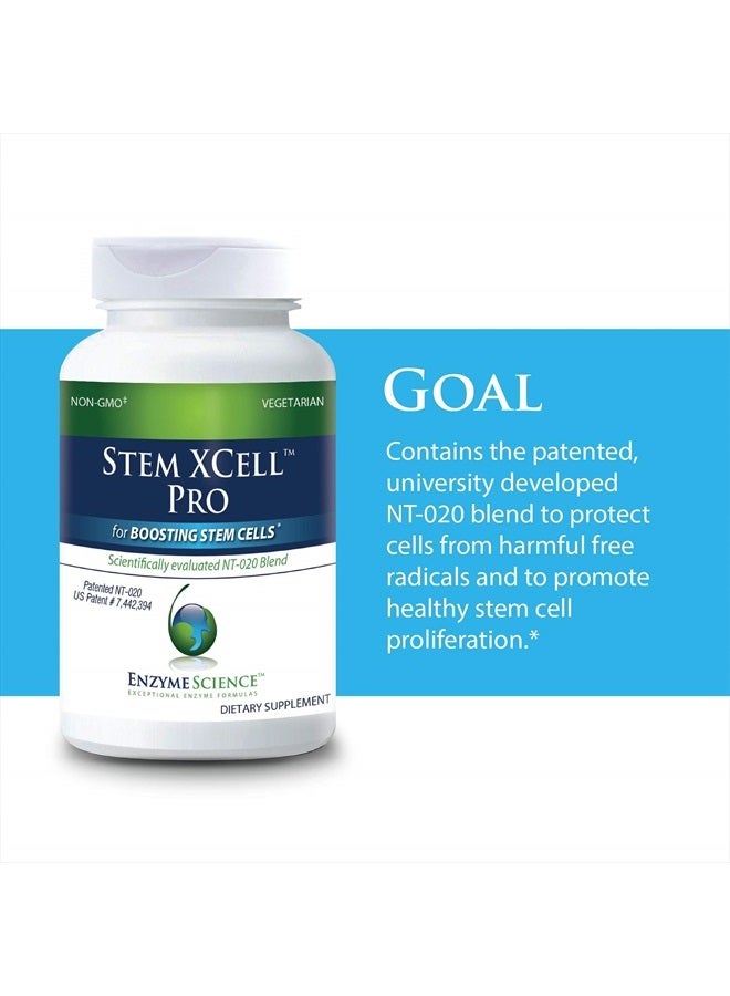 Enzyme Science ™ Stem XCell™ Pro, 60 Capsules – Antioxidant Support for Cellular and Immune Health – Helps Protect from Oxidative Damage with Green Tea – Stem Cell Health Supplement - Image 2