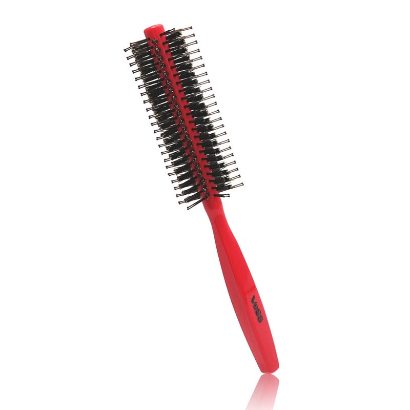 VESS Two Step Roll Brush R125 D41mmBore Bristol and Nylon Hair BrushMade in JapanMiddle Hair Short Hair for Woman