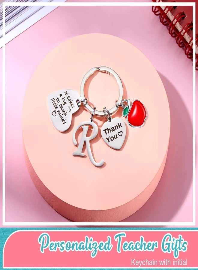 ميتلي مجموعة هدايا تقدير المعلمات من قطعتين من MTLEE، تتضمن حقيبة مكياج نسائية وحقيبة مستحضرات تجميل وسلسلة مفاتيح على شكل حرف R، هدية عيد الميلاد. - Image 3