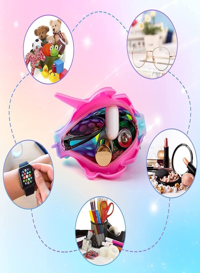 CLAPONE 2 in 1 Purse Push Popper Bubbles Sensory Simple Stationary Bag Poppet Pencil Case Fidget Toys (Big Pouch) (Multicolors) - Image 2