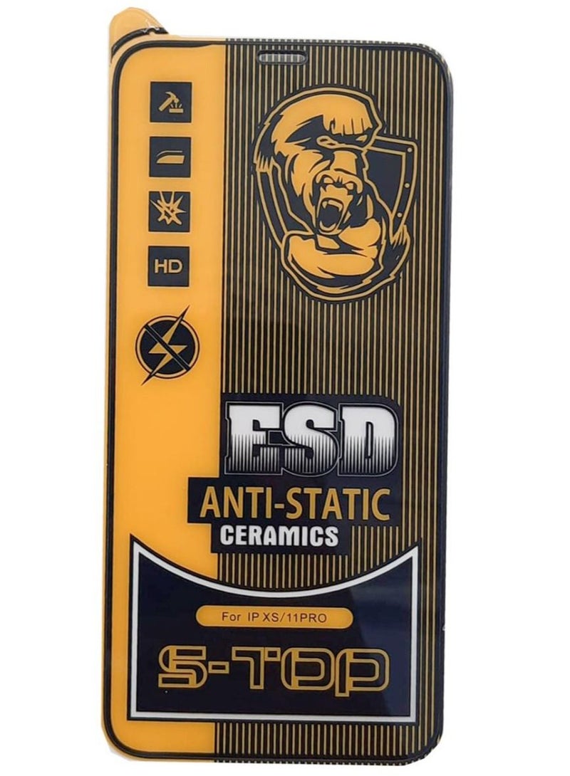 اس-توب لاصقة حماية زجاجية للشاشة 9D لهاتف أبل آيفون إكس إس / اكس ار - Image 1