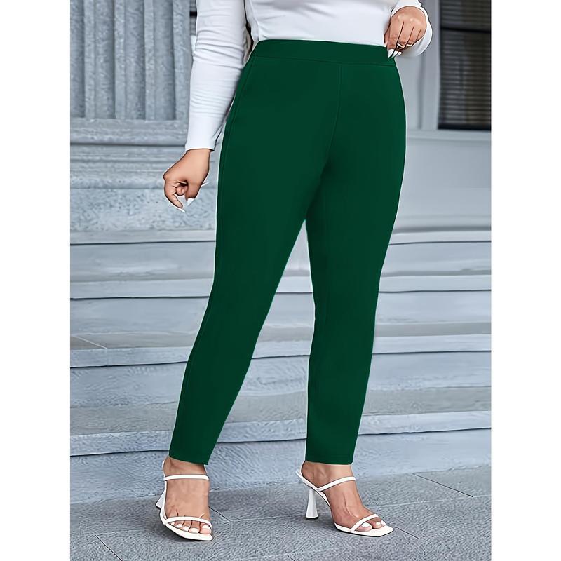 I5126 Dropshipping New Fashion Elegant Plus-Size Women'S Elastic Pants Warm - Image 3
